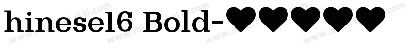 hinese16 Bold字体转换